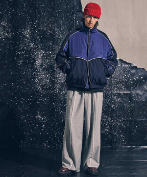 【SALE】Crush Sweat Prime-Wide Pin tuck Easy Pants