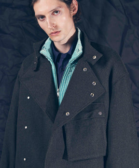 Motor-Cycle Prime-Over Wool Belted Jacket