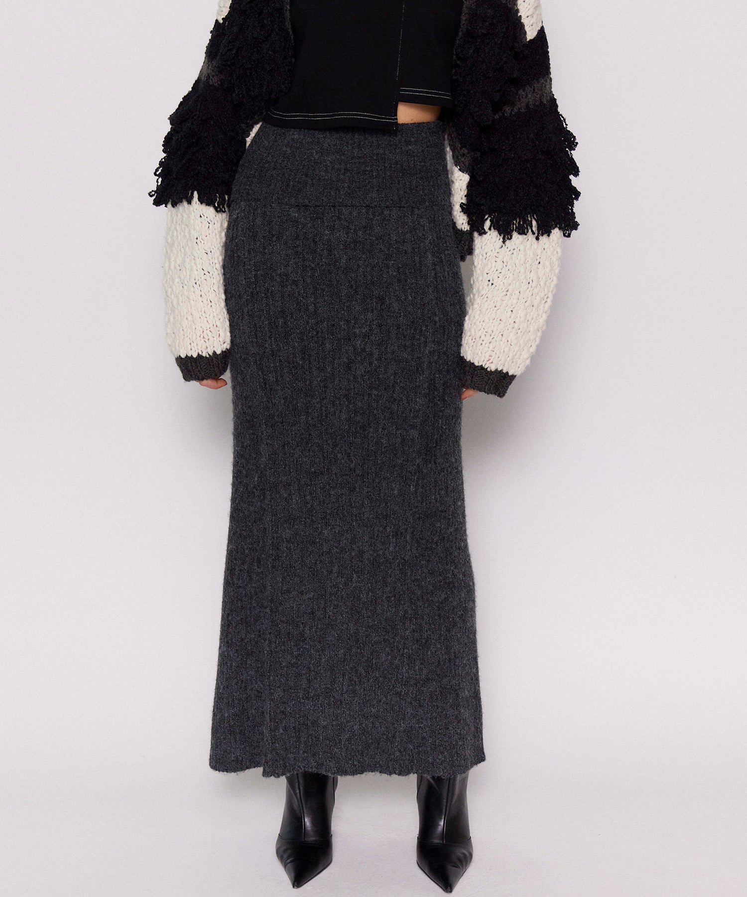 Knit Maxi Length Skirt