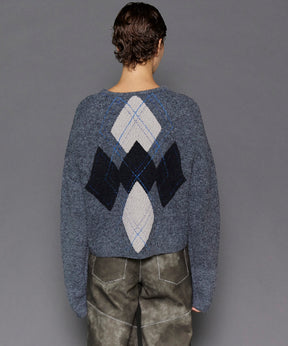 Argyle Knit Tops