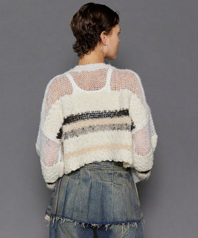 Multi Border Knit Tops