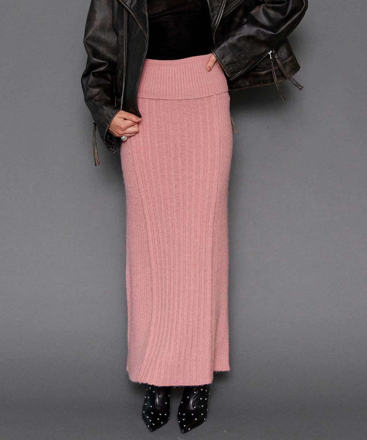 Knit Maxi Length Skirt