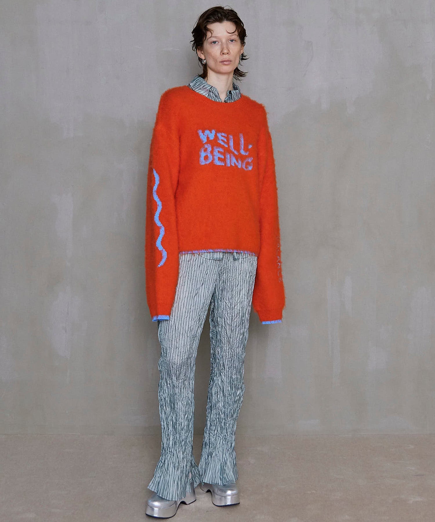 WELLBEING Logo Jacquard Knit Sweater