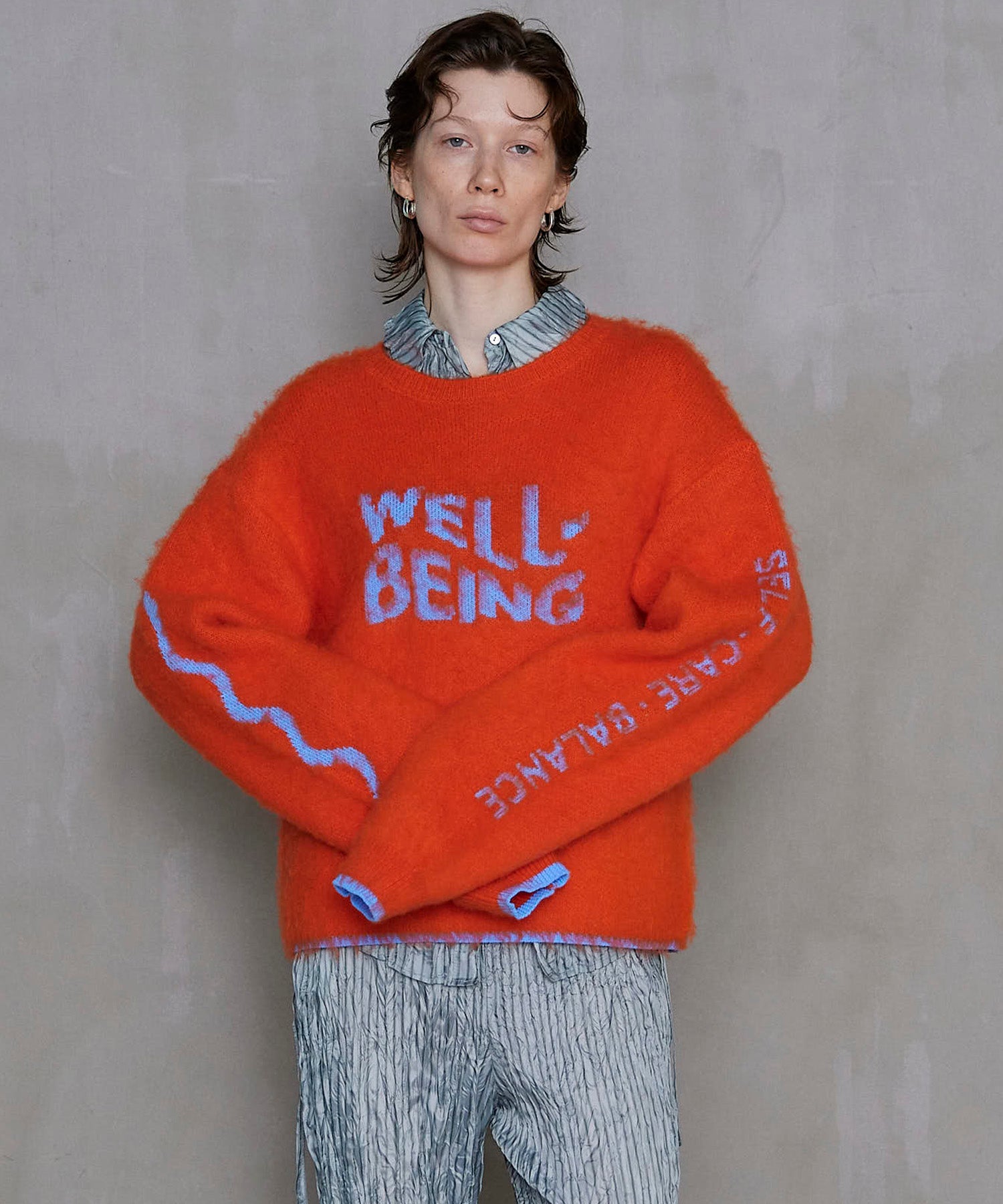 WELLBEING Logo Jacquard Knit Sweater