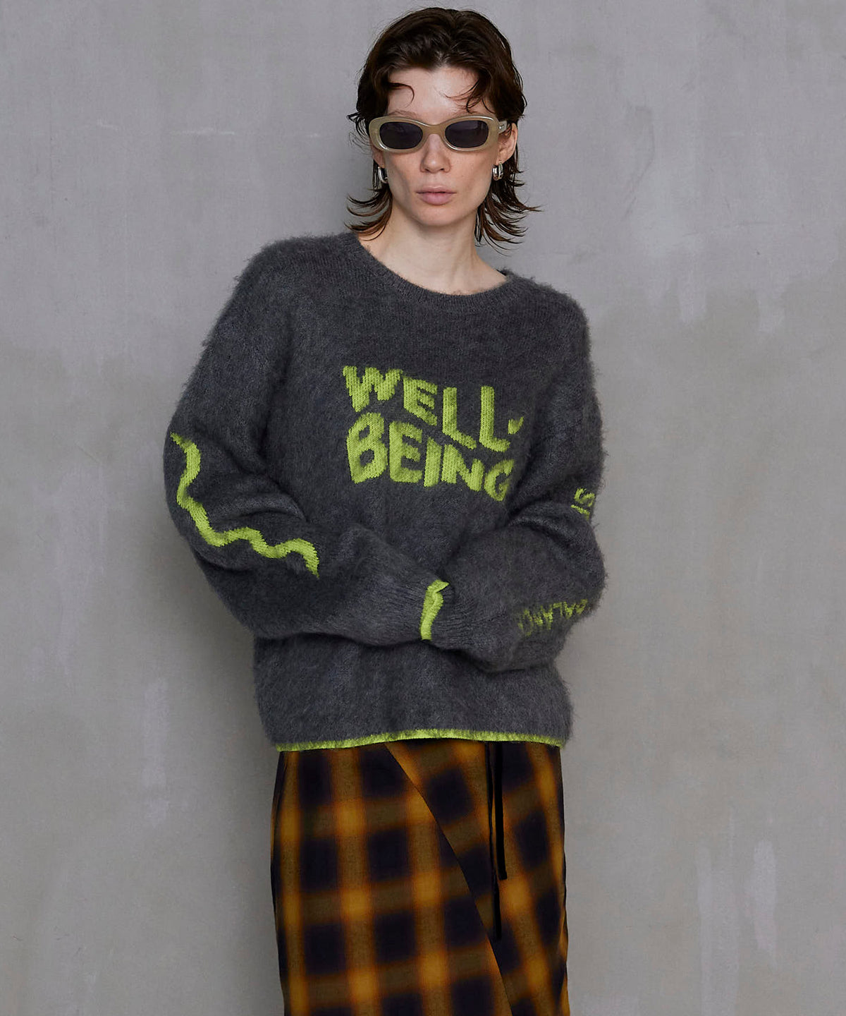 WELLBEING Logo Jacquard Knit Sweater