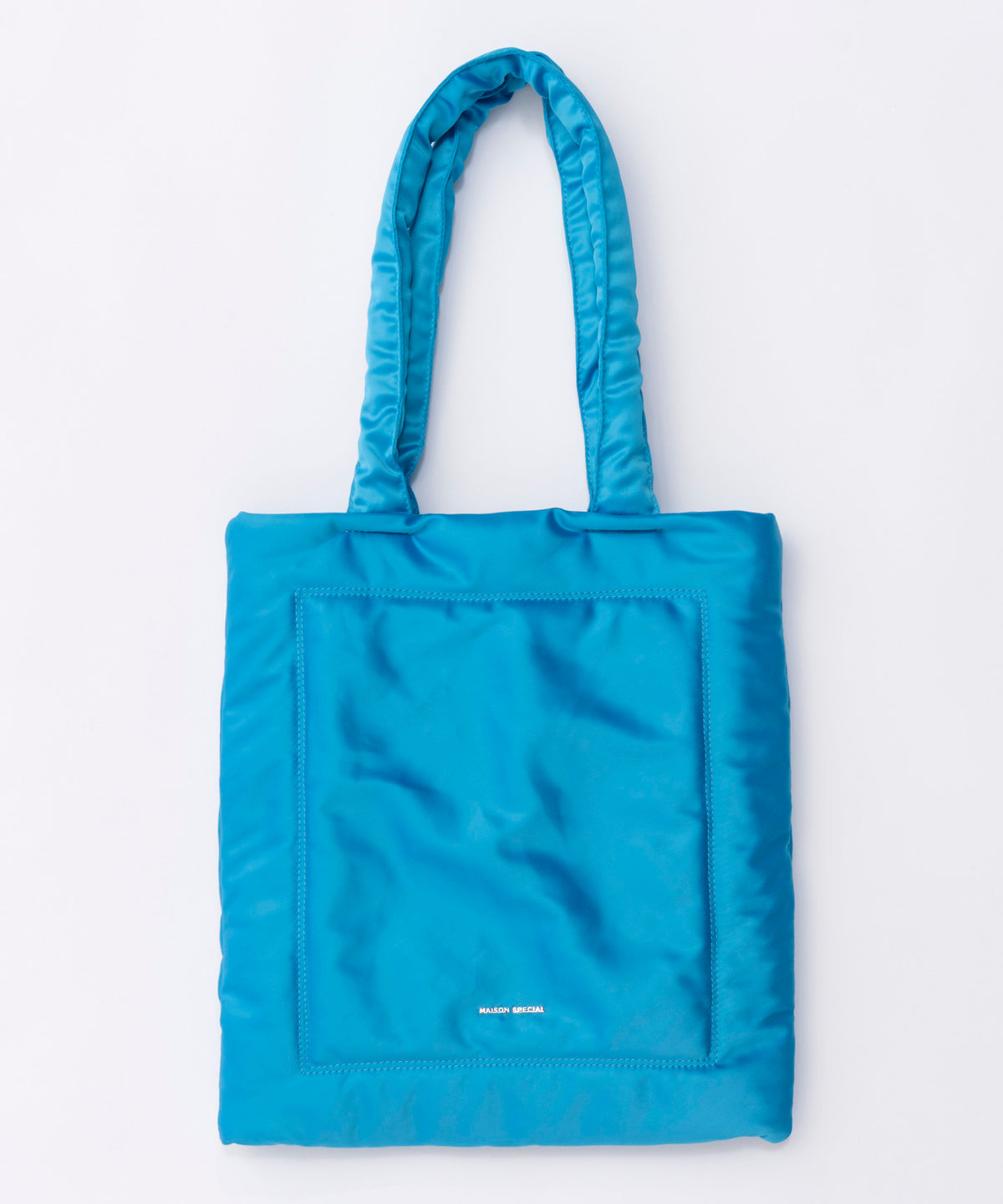 Multi-Fabric Puffer Tote Bag