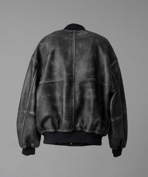 Sheep Leather Prime-Over Stadium Jacket