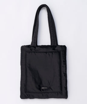 Multi-Fabric Puffer Tote Bag