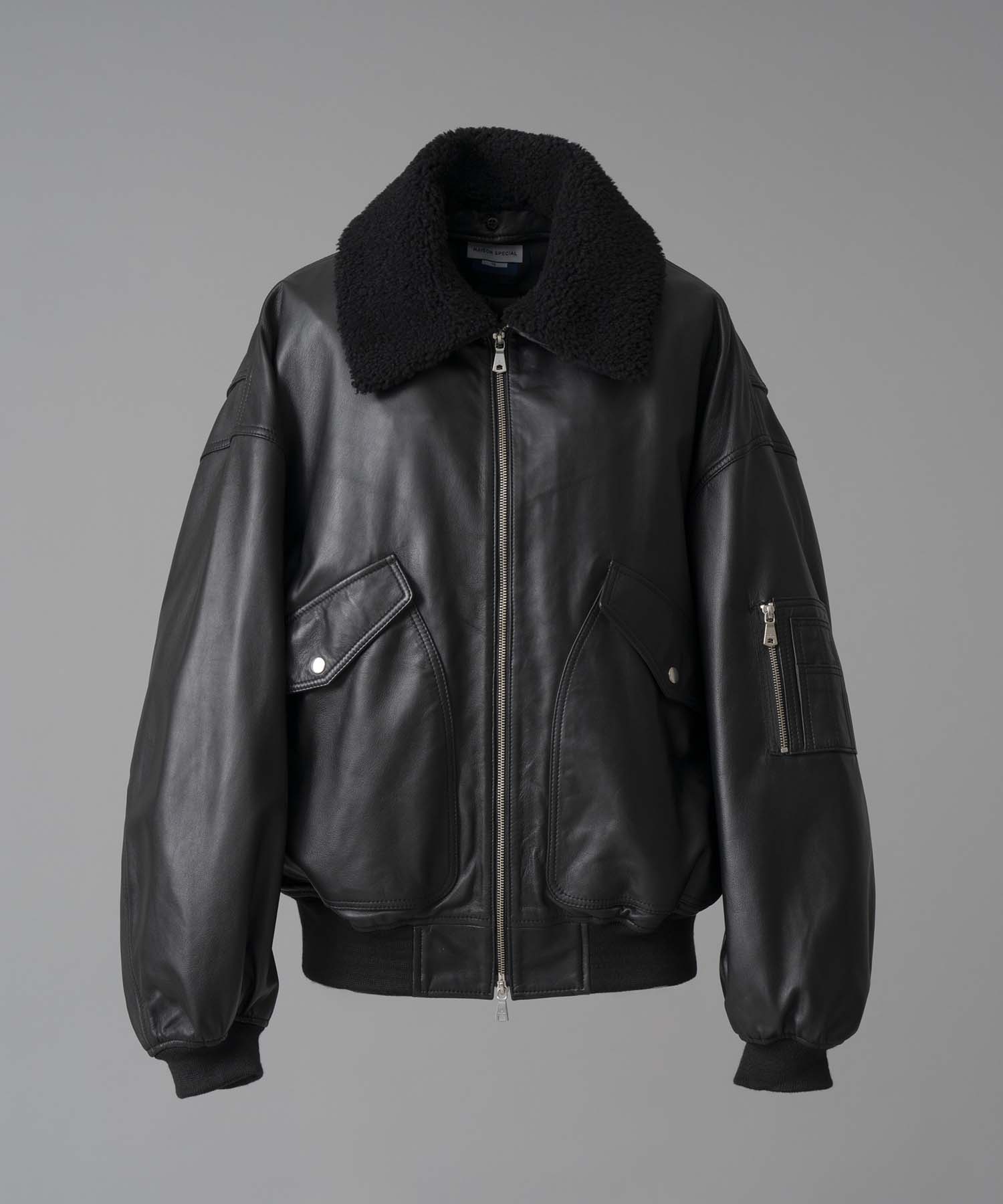 Sheep Leather Mouton Prime-Over G-1 Flight Jacket