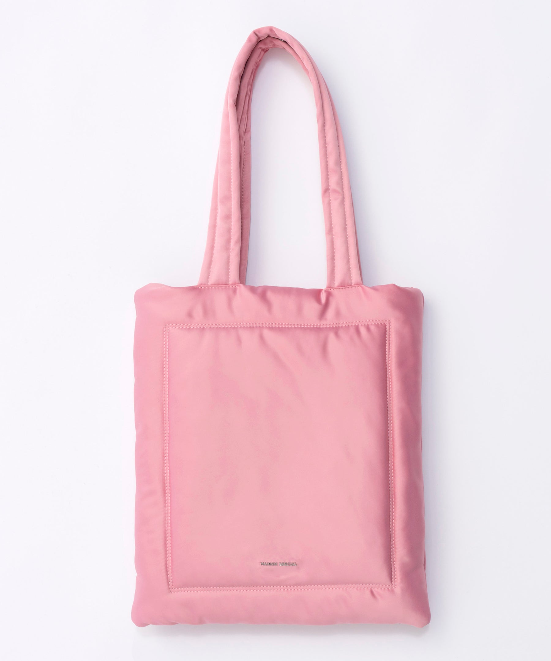 Multi-Fabric Puffer Tote Bag