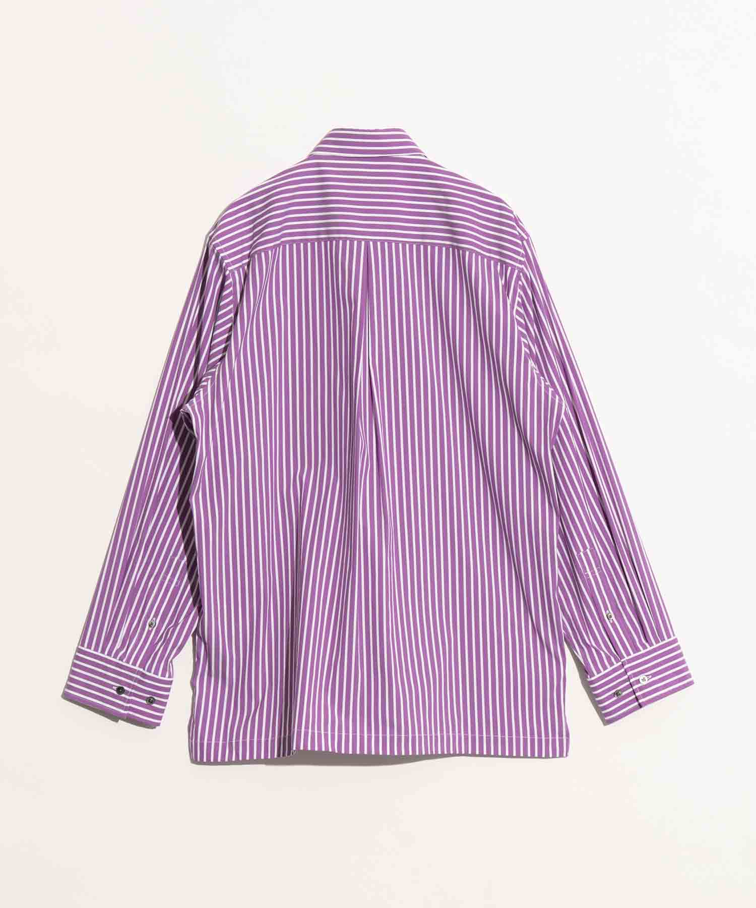 【SALE】【Italian Dead Stock Fabric】Dress-Over Square Cut Shirt