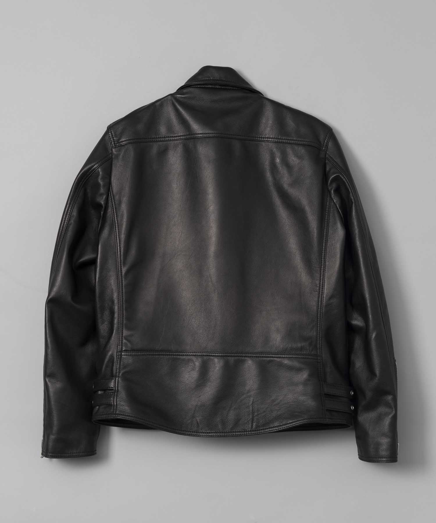 Dress-Fit Sheep Leather Double Rider Jacket