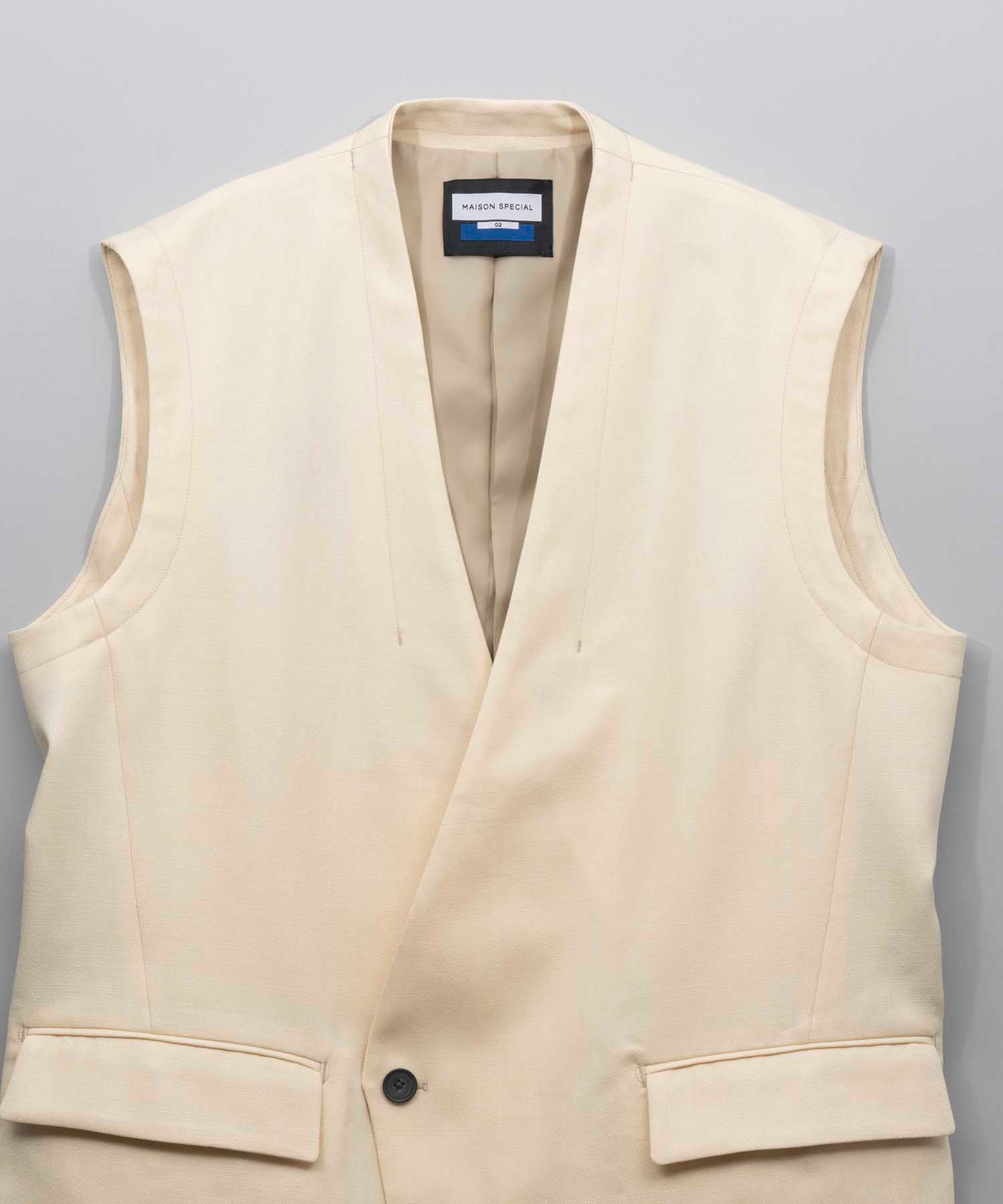 Prime-Over Collarless Gilet