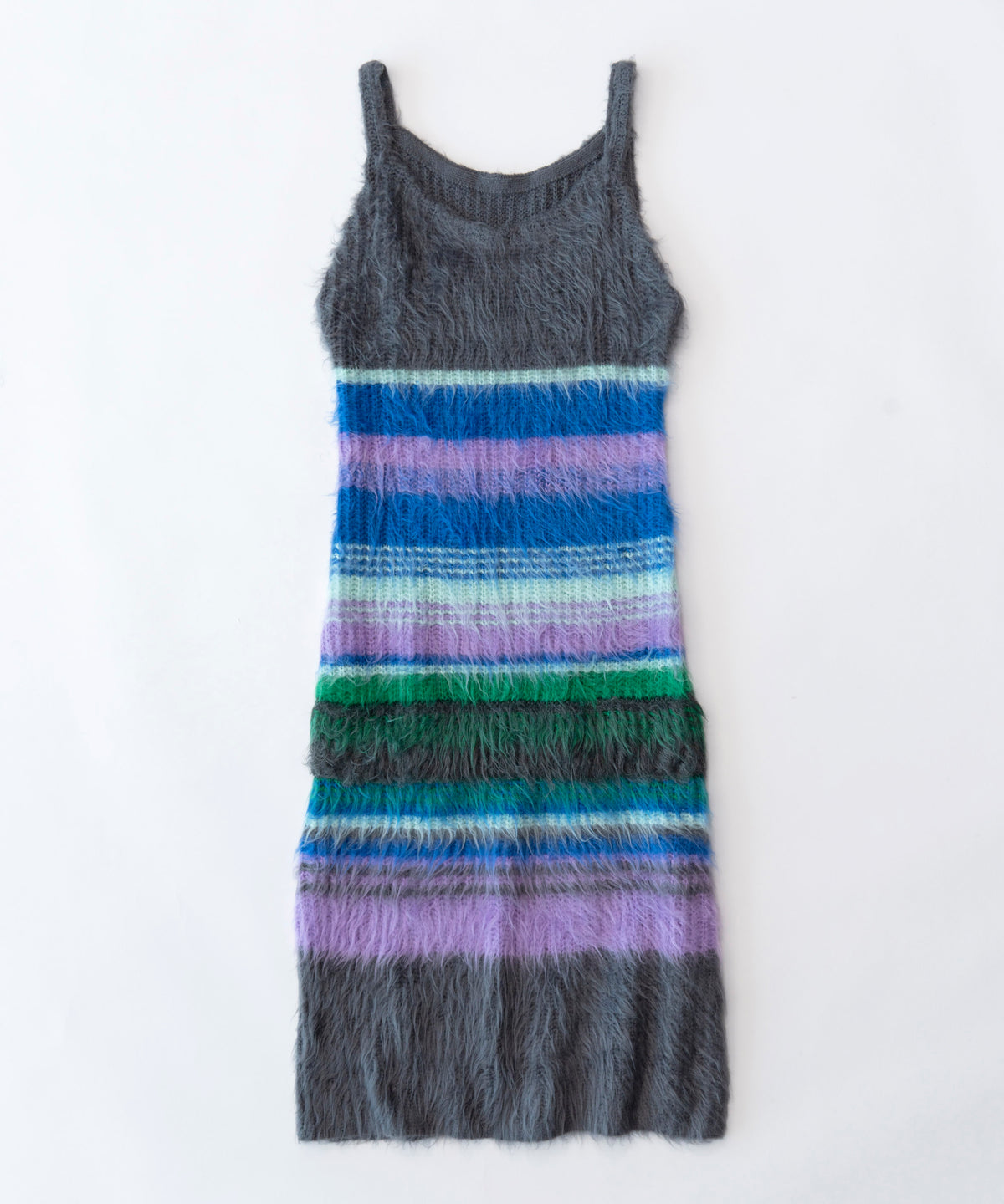 【SALE】Multicolor Border Knit Dress