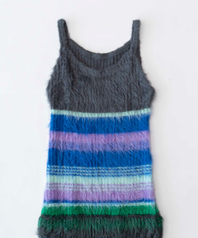 【SALE】Multicolor Border Knit Dress