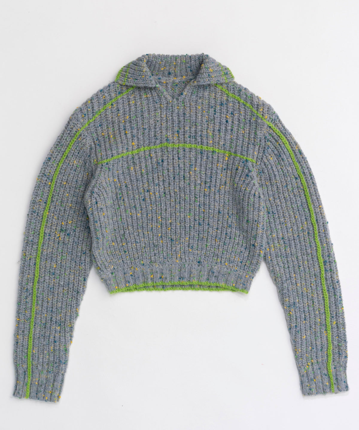 Nep Yarn Linking Knit Tops