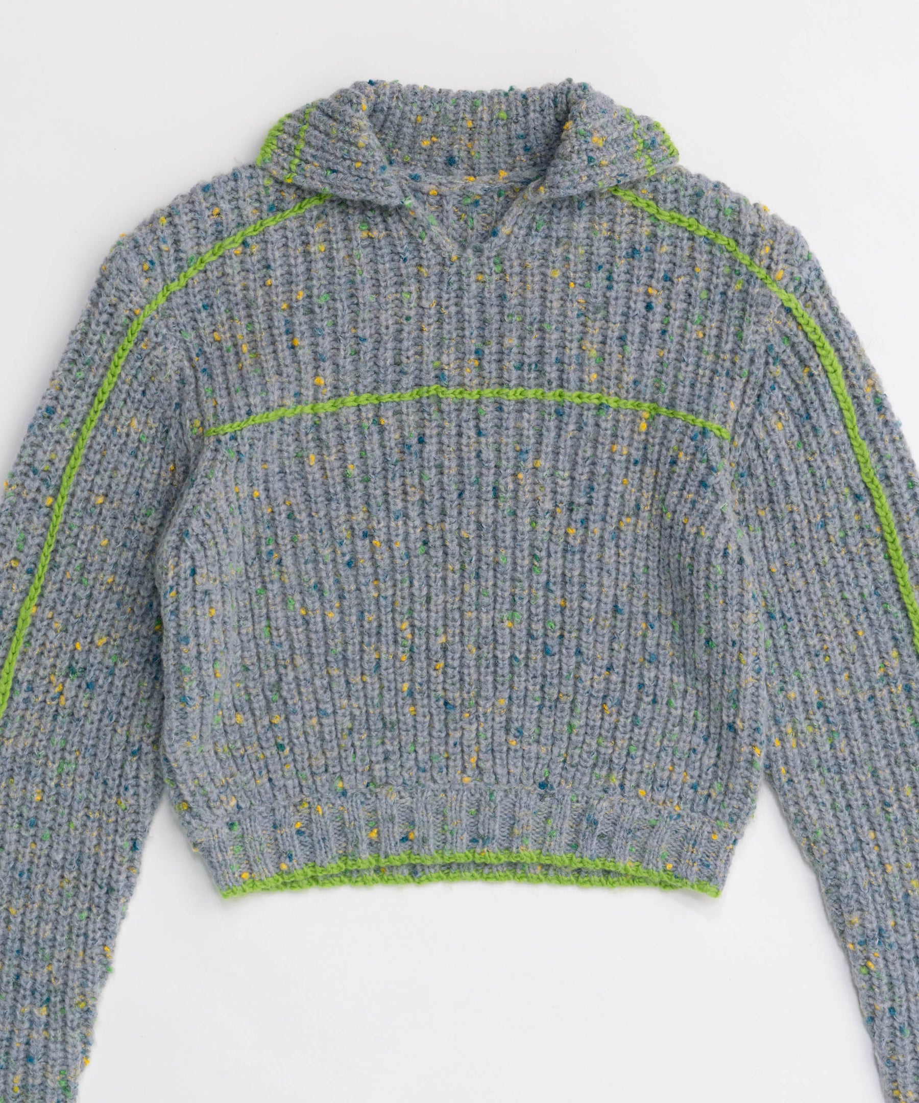 Nep Yarn Linking Knit Tops