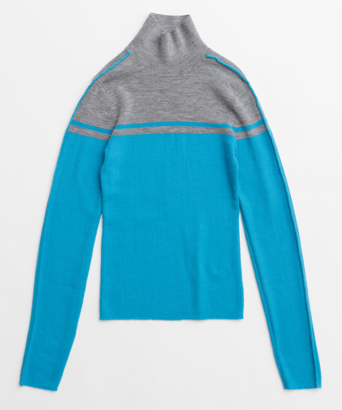 Washable Wool Retro Sports Turtleneck Knit Tops