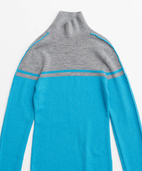 Washable Wool Retro Sports Turtleneck Knit Tops