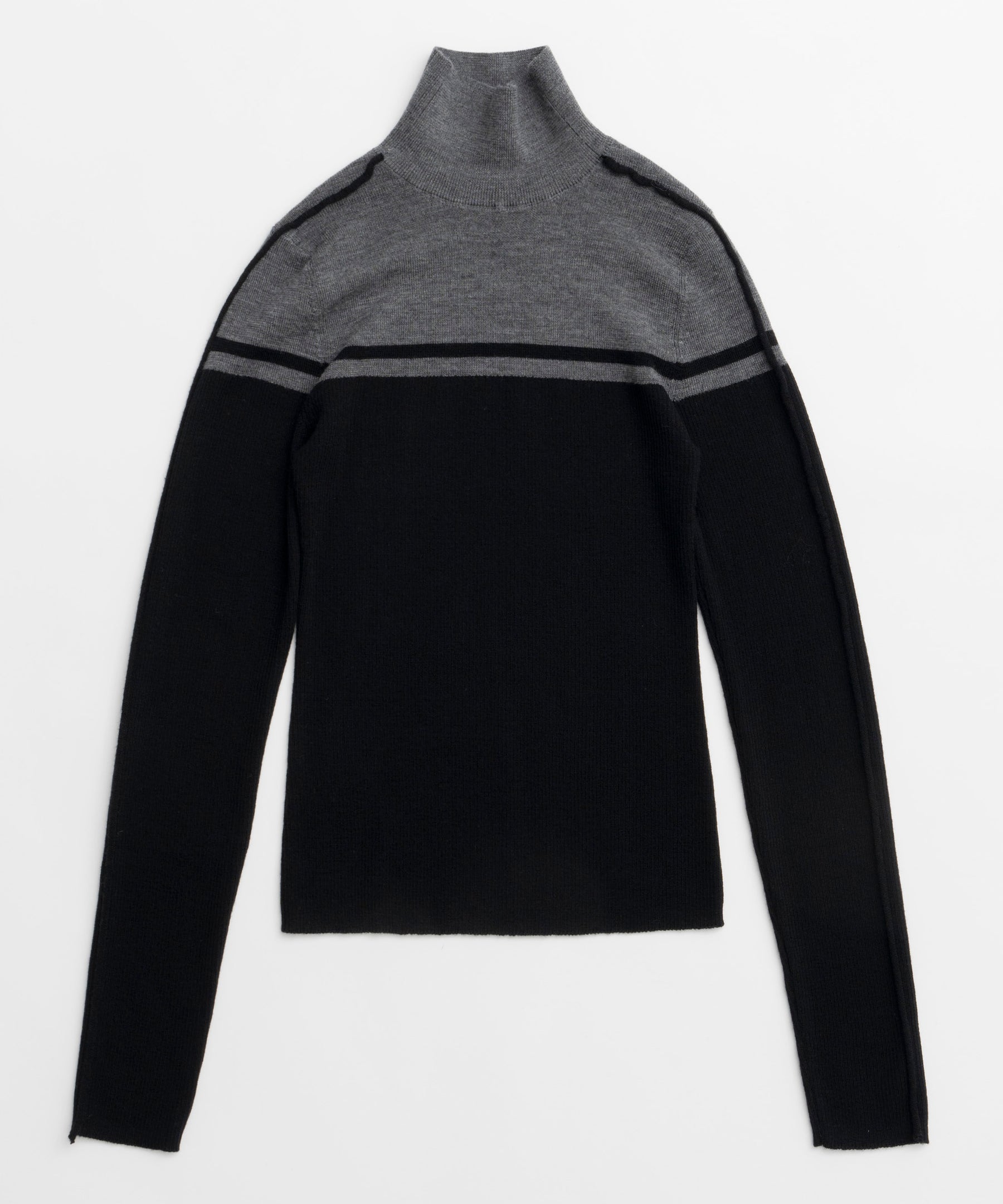 Washable Wool Retro Sports Turtleneck Knit Tops