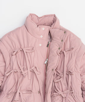 2way Ribbon Puffer Jacket