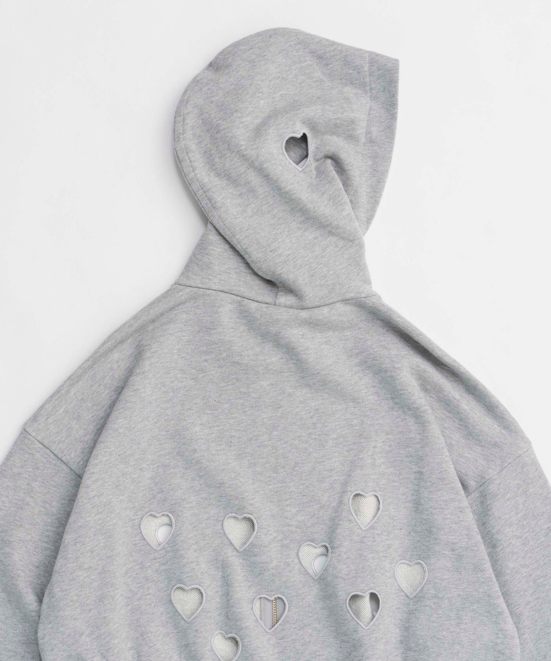 Many Heart Cutouts Hoodie