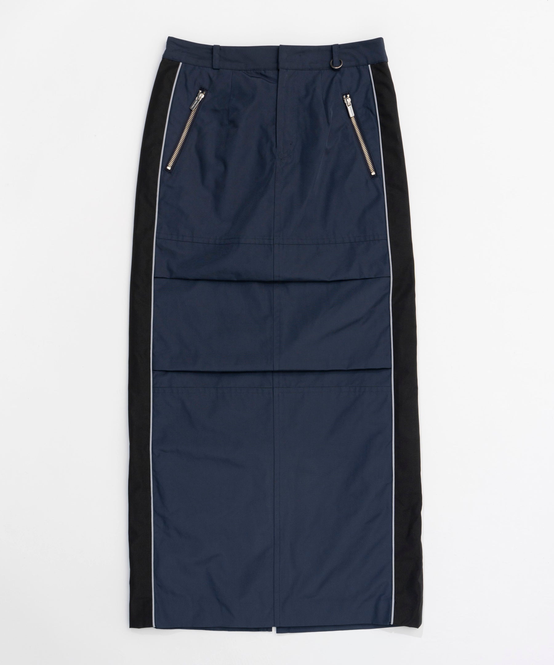 Side Line Oxford Maxi Skirt