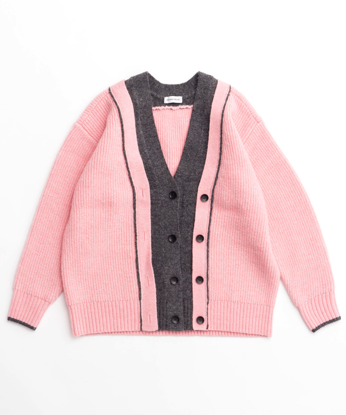 【PRE-ORDER】Double Color Layered Knit Cardigan