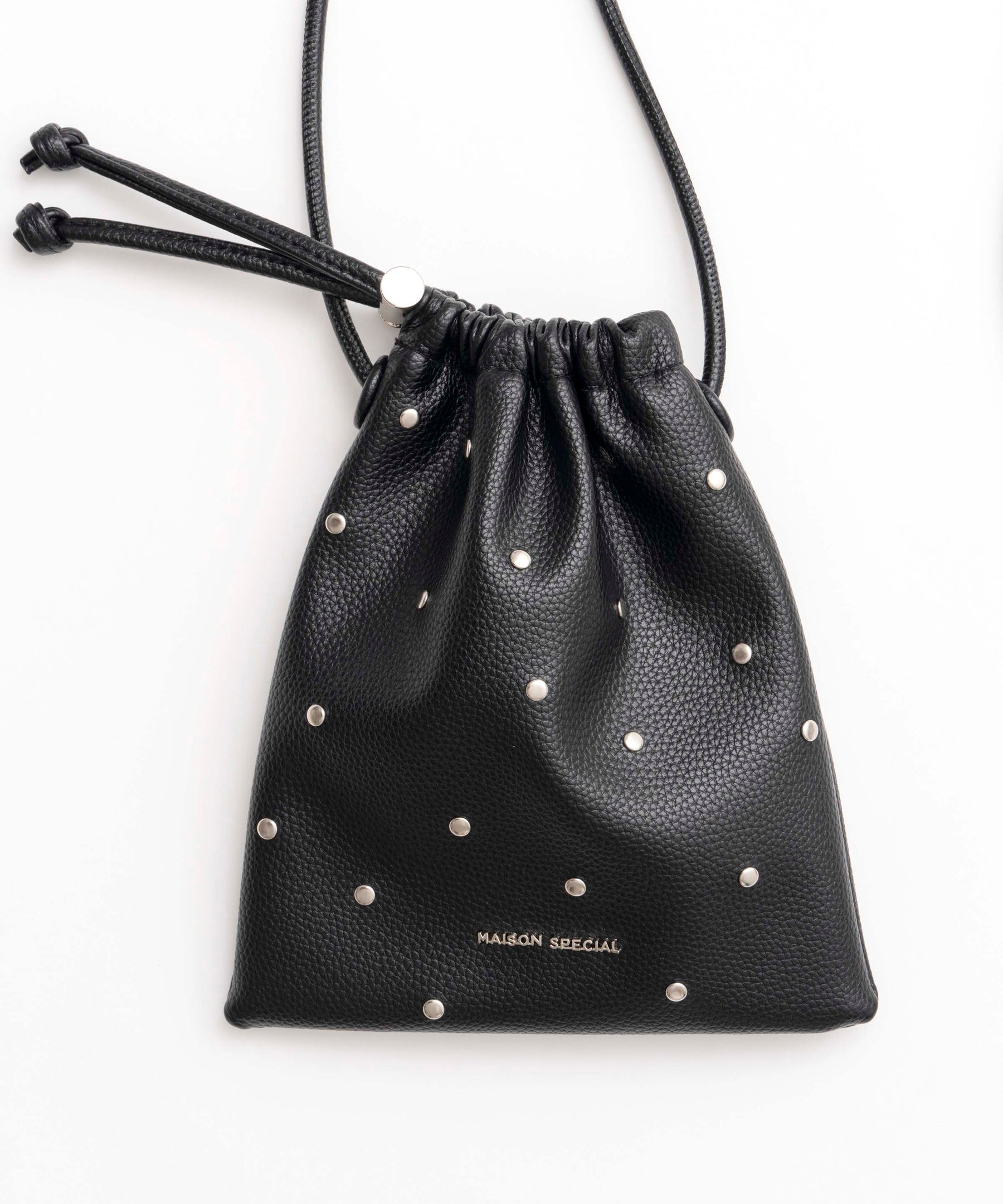 Studs Drawstring Mobile Tote Bag