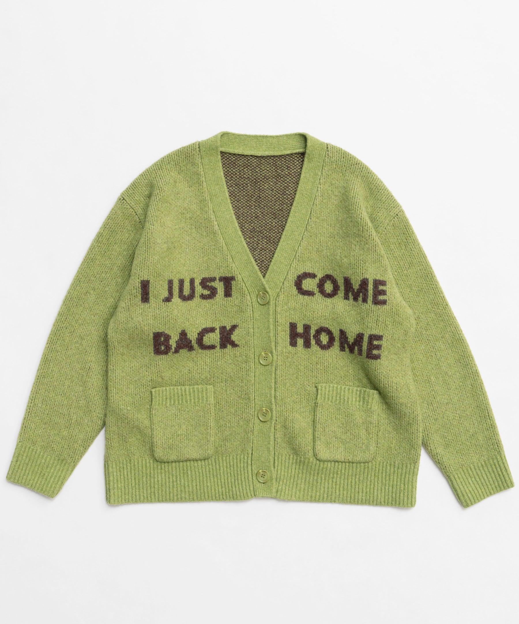 Logo Jacquard Knit Cardigan