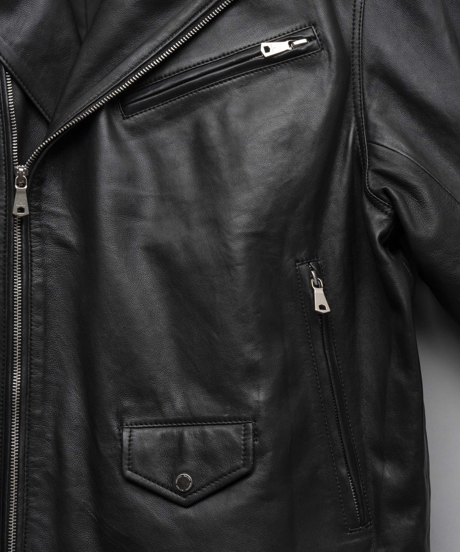 Sheep Leather Prime-Over Double Rider Jacket