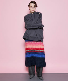 【SALE】Multicolor Border Knit Dress