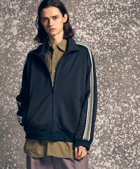 Prime-Over Crochet Line Track Jacket