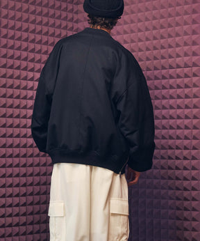 Prime-Over Wool Chambray MA-1 Bomber Jacket