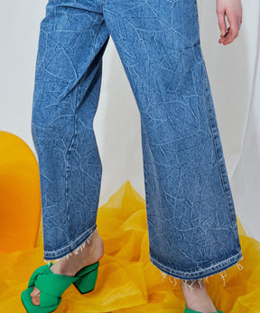 【SALE】Denim Bare All In One